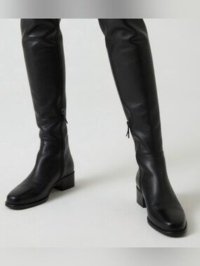STUART WEITZMAN Over the knee Black Knee-High Leather Boots